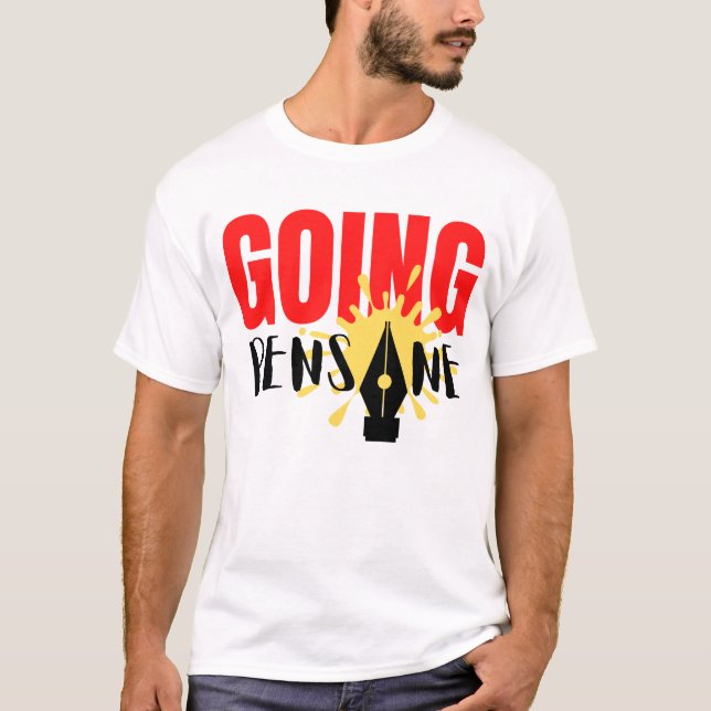 Fontän Pen & Bläck T-Shirt "Going Pensane" (Framsida)