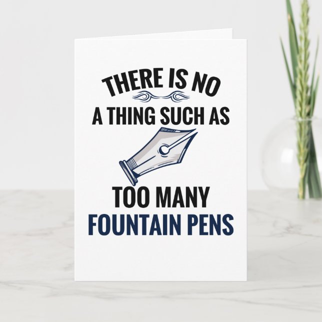 Fontän Pen Collector Gifts | Fontän Pen Älskare Kort (Framsida)