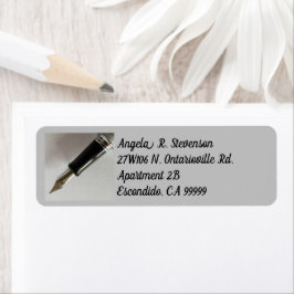 Fontän Pen Returadress Etikett