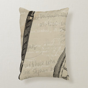 Fontän-pennor och yta med anteckningar prydnadskudde