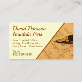 Fontän-pennstationsleverantör Visitkort