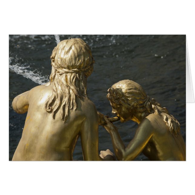 Fontän Statue Hälsningskort (Framsidan Horizontal)