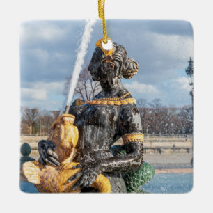 Fontän vid ställe de la Concorde - Paris Julgransprydnad Keramik