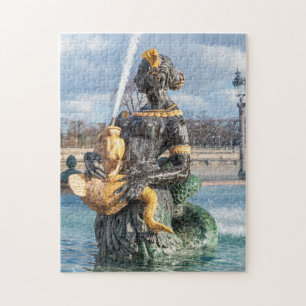 Fontän vid ställe de la Concorde - Paris Pussel