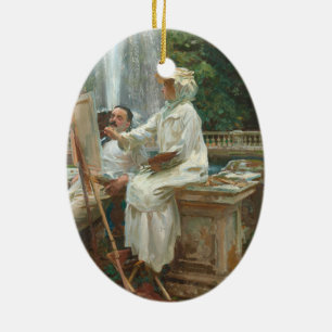 Fontän Villa Torlonia Frascati, Italien av Sargent Julgransprydnad Keramik