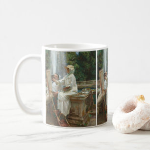 Fontän Villa Torlonia Frascati, Italien av Sargent Kaffemugg