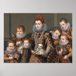 Fontana - Bianca Maselli och hennes sex barn Poster