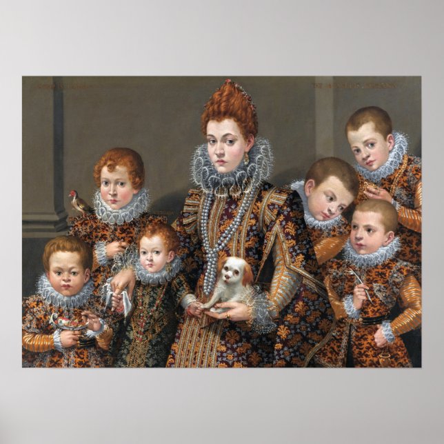 Fontana - Bianca Maselli och hennes sex barn Poster (Framsidan)