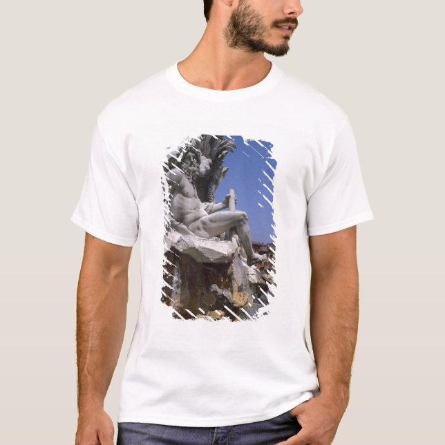 Fontana dei Quattro Fiumi, Piazza Navona, Rom T Shirt (Framsida)