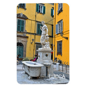 Fontana della Pupporona, Lucca, italien Magnet