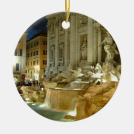 Fontana di Trevi Julgransprydnad Keramik