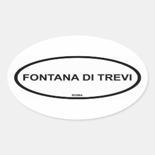 FONTANA DI TREVI OVALT KLISTERMÄRKE