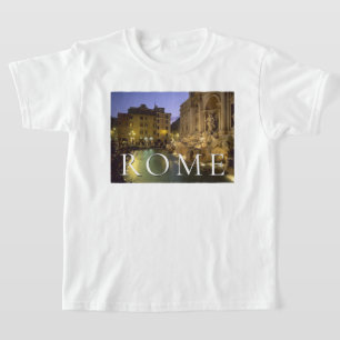 Fontana di Trevi på natten Rom, Lazio, Italien T Shirt