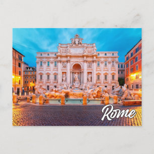 Fontana di Trevi, Rom, Italien Vykort