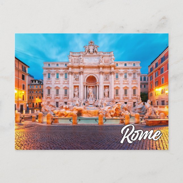 Fontana di Trevi, Rom, Italien Vykort (Framsida)