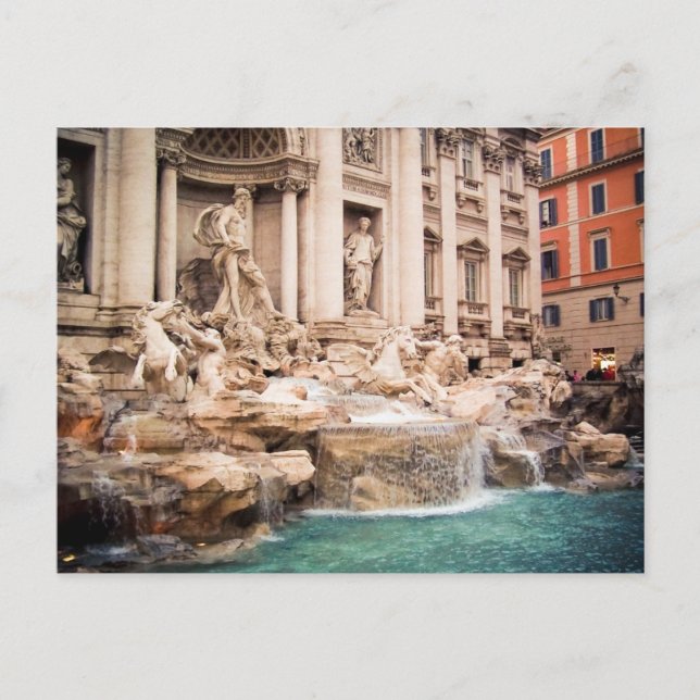 Fontana di Trevi, Rom Vykort (Framsida)