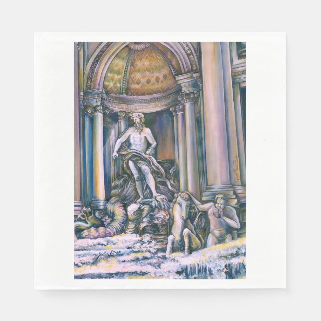 Fontana Di Trevi, romer Pappersservett (Framsidan)