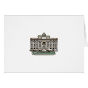 Fontana di Trevi: Trevi-fontän: 3D modellerar: Hälsningskort