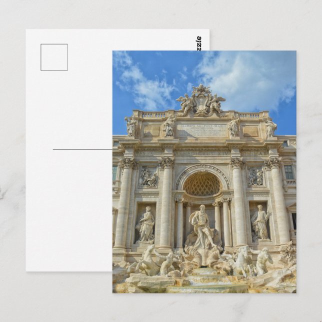 Fontana di Trevi Vykort (Fram/baksida)