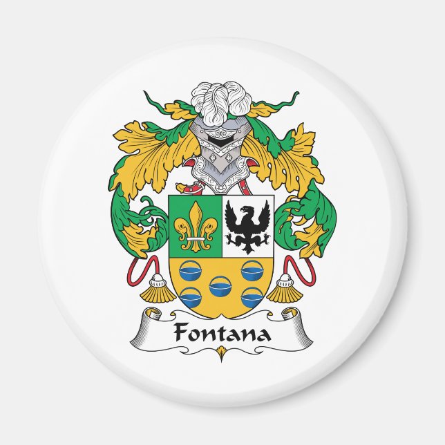 Fontana Family Crest Magnet (Framsidan)
