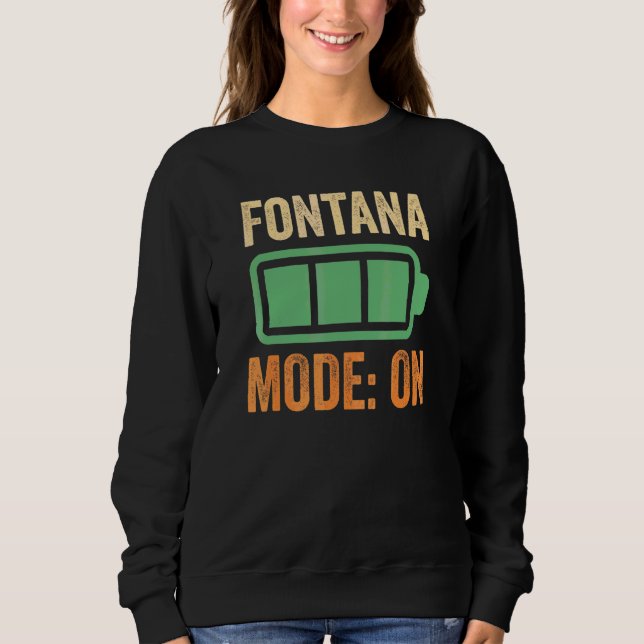 Fontana läge På batteridesign T Shirt (Framsida)