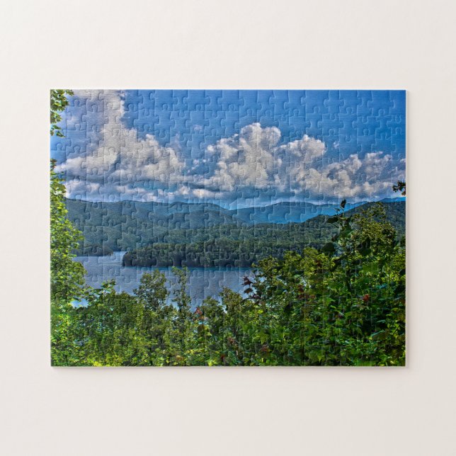 Fontana Lake, Great Smoky Mountains Bildpussel Pussel (Horisontell)