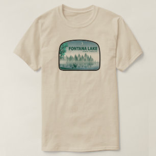 Fontana Lake North Carolina Hjort T Shirt