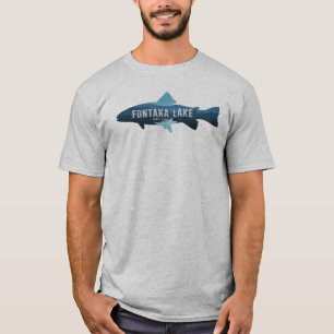 Fontana Sjö North Carolina Fish T Shirt