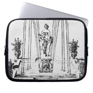 Fontändesign från "trädgårdarna av Wilton", c. Laptop Sleeve