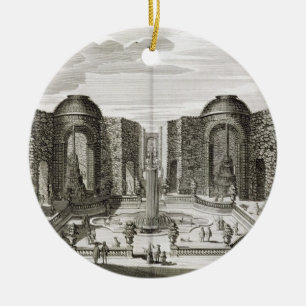 Fontänen i mazen på det Princely nöjet Julgransprydnad Keramik