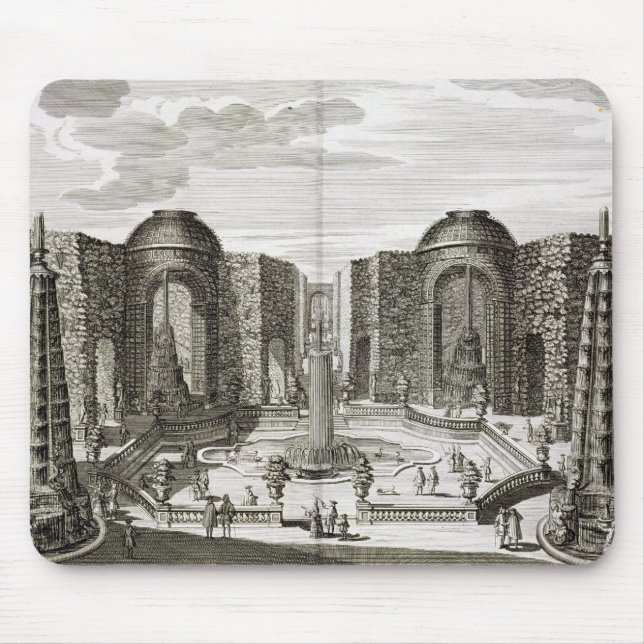 Fontänen i mazen på det Princely nöjet Musmatta (Framsidan)