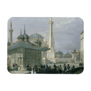 Fontänen och kvadrerar av St. Sophia, Istanbul, Magnet