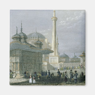 Fontänen och kvadrerar av St. Sophia, Istanbul, Magnet