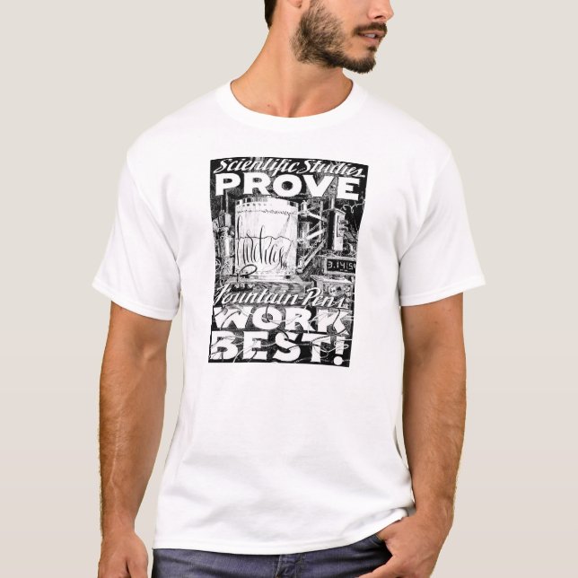 Fontänpennor fungerar bäst t shirt (Framsida)