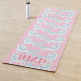 Foo Dog Waltz in Pink and Aqua Personalized