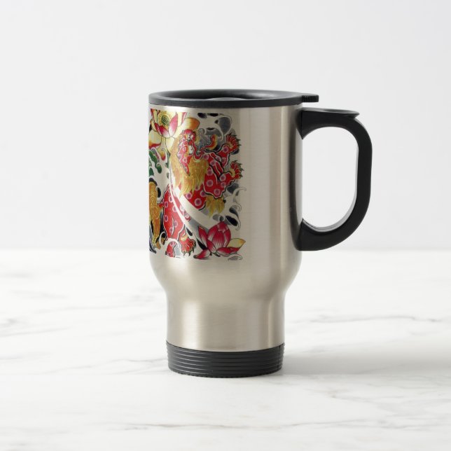 Foo Hund & Lotus Tatuering Design Resemugg (Höger)