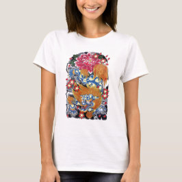 Foo & Sakura Japansk tatuering design Tee
