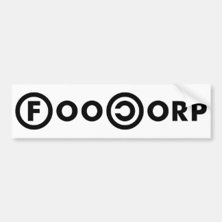FooCorp bildekal