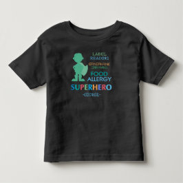 Food Allergy Alert Superhjälte Boys Shirt Tee