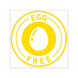 Food Allergy Icon Egg Free Självfärgande Stämpel