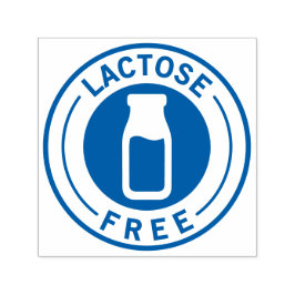 Food Allergy Icon Lactose Free Självfärgande Stämpel