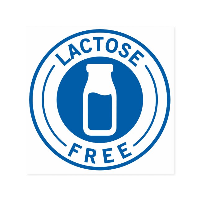 Food Allergy Icon Lactose Free Självfärgande Stämpel (Design)