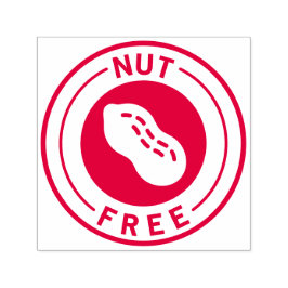 Food Allergy Icon Peanut Free Självfärgande Stämpel