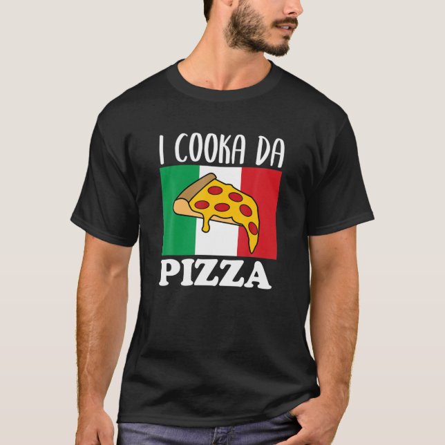 Food Älskare I Cooka Da Pizza Italie Food Meme Ita T Shirt (Framsida)