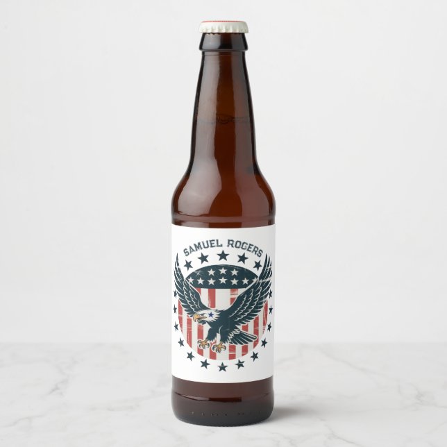 Food and Beverage Label Set Ölflaska Etikett (Framsida)