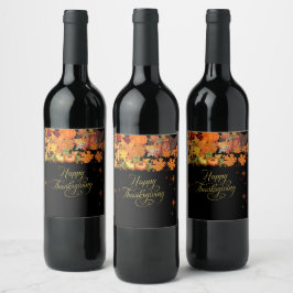 Food and Beverage Label Set Vinflaska Etikett