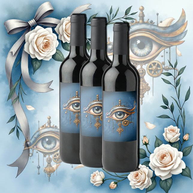 Food and Beverage Label Set Vinflaska Etikett (Skapare uppladdad)