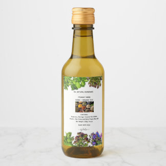 Food and Herbal Blend Label Set Vinetikett