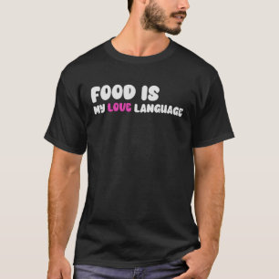 Food är My Kärlek Language Vintage Gourmet Executi T Shirt