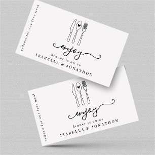 Food Biljett, Free Meal Voucher Visitkort